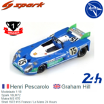 Modelauto 1:18 | Spark 18LM72 | Matra MS 670 | Shell 1972 #15 France / Le Mans 24 Hours Modelauto 1:18 | Spark 18LM72 | Matra MS 670 | Shell 1972 #15 France / Le Mans 24 Hours