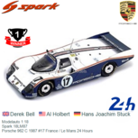 Modelauto 1:18 | Spark 18LM87 | Porsche 962 C 1987 #17 France / Le Mans 24 Hours Modelauto 1:18 | Spark 18LM87 | Porsche 962 C 1987 #17 France / Le Mans 24 Hours