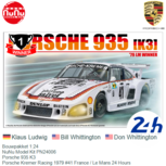 Bouwpakket 1:24 | NuNu Model Kit PN24006 | Porsche 935 K3 | Porsche Kremer Racing 1979 #41 France / Le Mans 24 Hours Bouwpakket 1:24 | NuNu Model Kit PN24006 | Porsche 935 K3 | Porsche Kremer Racing 1979 #41 France / Le Mans 24 Hours