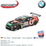 Modelauto 1:18 | Minichamps 155172607 | BMW M6 GT3 | BMW Motorsport 2017 #7 Australia / Bathurst / 12 hours Modelauto 1:18 | Minichamps 155172607 | BMW M6 GT3 | BMW Motorsport 2017 #7 Australia / Bathurst / 12 hours