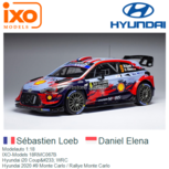 Modelauto 1:18 | IXO-Models 18RMC067B | Hyundai i20 Coupé WRC | Hyundai 2020 #9 Monte Carlo / Rallye Monte Carlo Modelauto 1:18 | IXO-Models 18RMC067B | Hyundai i20 Coupé WRC | Hyundai 2020 #9 Monte Carlo / Rallye Monte Carlo