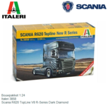 Bouwpakket 1:24 | Italeri 3858 | Scania R620 TopLine V8 R-Series Dark Diamond Bouwpakket 1:24 | Italeri 3858 | Scania R620 TopLine V8 R-Series Dark Diamond