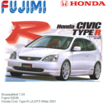 Bouwpakket 1:24 | Fujimi 03539 | Honda Civic Type-R LA-EP3 White 2001 Bouwpakket 1:24 | Fujimi 03539 | Honda Civic Type-R LA-EP3 White 2001
