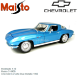 Modelauto 1:18 | Maisto 31640B | Chevrolet Corvette Blue Metallic 1965 Modelauto 1:18 | Maisto 31640B | Chevrolet Corvette Blue Metallic 1965