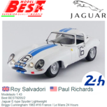 Modelauto 1:43 | Best BEST9205/2 | Jaguar E-type Spyder Lightweight | Briggs Cunningham 1963 #16 France / Le Mans 24 Hours Modelauto 1:43 | Best BEST9205/2 | Jaguar E-type Spyder Lightweight | Briggs Cunningham 1963 #16 France / Le Mans 24 Hours