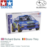 Bouwpakket 1:24 | Tamiya 24218 | Subaru Impreza WRC | Subaru 1999 #5 France / Corsica / Tour de Corse Bouwpakket 1:24 | Tamiya 24218 | Subaru Impreza WRC | Subaru 1999 #5 France / Corsica / Tour de Corse