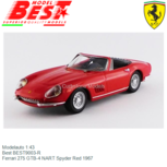 Modelauto 1:43 | Best BEST9003-R | Ferrari 275 GTB-4 NART Spyder Red 1967 Modelauto 1:43 | Best BEST9003-R | Ferrari 275 GTB-4 NART Spyder Red 1967