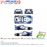 1:24 | Racing Decals 43 RDE24/031 | Decalset Mercedes Benz AMG GT3 KNAUS 2019 #18 Germany / Nürburgring / 24 Hours 1:24 | Racing Decals 43 RDE24/031 | Decalset Mercedes Benz AMG GT3 KNAUS 2019 #18 Germany / Nürburgring / 24 Hours