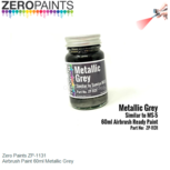 | Zero Paints ZP-1131 | Airbrush Paint 60ml Metallic Grey | Zero Paints ZP-1131 | Airbrush Paint 60ml Metallic Grey