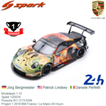 Modelauto 1:12 | Spark 12S019 | Porsche 911 GT3 RSR | Project 1 2019 #56 France / Le Mans 24 Hours Modelauto 1:12 | Spark 12S019 | Porsche 911 GT3 RSR | Project 1 2019 #56 France / Le Mans 24 Hours