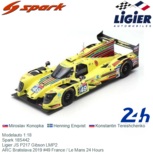 Modelauto 1:18 | Spark 18S442 | Ligier JS P217 Gibson LMP2 | ARC Bratislava 2019 #49 France / Le Mans 24 Hours Modelauto 1:18 | Spark 18S442 | Ligier JS P217 Gibson LMP2 | ARC Bratislava 2019 #49 France / Le Mans 24 Hours