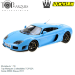 Modelauto 1:18 | Top Marques Collectibles TOP52A | Noble M600 Blauw 2011 Modelauto 1:18 | Top Marques Collectibles TOP52A | Noble M600 Blauw 2011