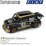 Modelauto 1:43 | Brumm R561 | Fiat Abarth 1000 1976 #248 Italy / Trento Bondone Modelauto 1:43 | Brumm R561 | Fiat Abarth 1000 1976 #248 Italy / Trento Bondone