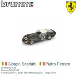Modelauto 1:43 | Brumm BRUR535 | Ferrari 250 GTO Zwart 1962 #86 italië / Targa Florio Modelauto 1:43 | Brumm BRUR535 | Ferrari 250 GTO Zwart 1962 #86 italië / Targa Florio
