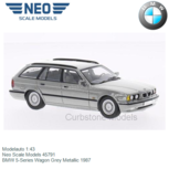 Modelauto 1:43 | Neo Scale Models 45791 | BMW 5-Series Wagon Grey Metallic 1987 Modelauto 1:43 | Neo Scale Models 45791 | BMW 5-Series Wagon Grey Metallic 1987
