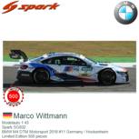 Modelauto 1:43 | Spark SG632 | BMW M4 DTM Motorsport 2018 #11 Germany / Hockenheim Modelauto 1:43 | Spark SG632 | BMW M4 DTM Motorsport 2018 #11 Germany / Hockenheim