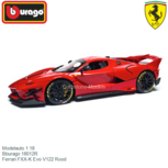 Modelauto 1:18 | Bburago 16012R | Ferrari FXX-K Evo V122 Rood Modelauto 1:18 | Bburago 16012R | Ferrari FXX-K Evo V122 Rood