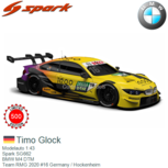 Modelauto 1:43 | Spark SG662 | BMW M4 DTM | Team RMG 2020 #16 Germany / Hockenheim Modelauto 1:43 | Spark SG662 | BMW M4 DTM | Team RMG 2020 #16 Germany / Hockenheim