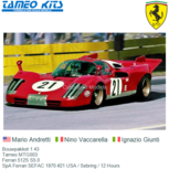 Bouwpakket 1:43 | Tameo MTG003 | Ferrari 512S S5.0 | SpA Ferrari SEFAC 1970 #21 USA / Sebring / 12 Hours Bouwpakket 1:43 | Tameo MTG003 | Ferrari 512S S5.0 | SpA Ferrari SEFAC 1970 #21 USA / Sebring / 12 Hours