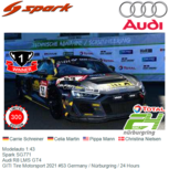 Modelauto 1:43 | Spark SG771 | Audi R8 LMS GT4 | GITI Tire Motorsport 2021 #53 Germany / Nürburgring / 24 Hours Modelauto 1:43 | Spark SG771 | Audi R8 LMS GT4 | GITI Tire Motorsport 2021 #53 Germany / Nürburgring / 24 Hours