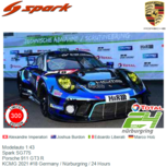 Modelauto 1:43 | Spark SG775 | Porsche 911 GT3 R | KCMG 2021 #18 Germany / Nürburgring / 24 Hours Modelauto 1:43 | Spark SG775 | Porsche 911 GT3 R | KCMG 2021 #18 Germany / Nürburgring / 24 Hours