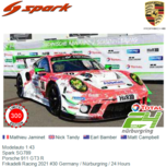 Modelauto 1:43 | Spark SG789 | Porsche 911 GT3 R | Frikadelli Racing 2021 #30 Germany / Nürburgring / 24 Hours Modelauto 1:43 | Spark SG789 | Porsche 911 GT3 R | Frikadelli Racing 2021 #30 Germany / Nürburgring / 24 Hours