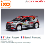 Modelauto 1:43 | IXO-Models RAM775 | Citroën C3 R5 2020 #30 Italy / Monza / Monza Rallye Modelauto 1:43 | IXO-Models RAM775 | Citroën C3 R5 2020 #30 Italy / Monza / Monza Rallye