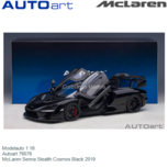 Modelauto 1:18 | Autoart 76076 | McLaren Senna Stealth Cosmos Black 2019 Modelauto 1:18 | Autoart 76076 | McLaren Senna Stealth Cosmos Black 2019