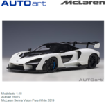 Modelauto 1:18 | Autoart 76075 | McLaren Senna Vision Pure White 2019 Modelauto 1:18 | Autoart 76075 | McLaren Senna Vision Pure White 2019