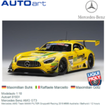 Modelauto 1:18 | Autoart 81931 | Mercedes Benz AMG GT3 | Mercedes-AMG Team MANN FILTER GruppeM Racing 2019 #999 Australia / Bathurst / 12 hours Modelauto 1:18 | Autoart 81931 | Mercedes Benz AMG GT3 | Mercedes-AMG Team MANN FILTER GruppeM Racing 2019 #999 Australia / Bathurst / 12 hours