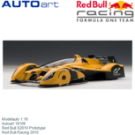 Modelauto 1:18 | Autoart 18106 | Red Bull X2010 Prototype | Red Bull Racing 2010 Modelauto 1:18 | Autoart 18106 | Red Bull X2010 Prototype | Red Bull Racing 2010