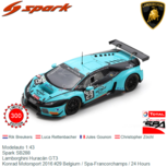 Modelauto 1:43 | Spark SB288 | Lamborghini Huracán GT3 | Konrad Motorsport 2016 #29 Belgium / Spa-Francorchamps / 24 Hours Modelauto 1:43 | Spark SB288 | Lamborghini Huracán GT3 | Konrad Motorsport 2016 #29 Belgium / Spa-Francorchamps / 24 Hours