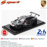 Modelauto 1:43 | Spark WAP0219040MLEM | Porsche 911 RSR-19 LMGTE-PRO | Porsche GT Team 2020 #92 France / Le Mans 24 Hours Modelauto 1:43 | Spark WAP0219040MLEM | Porsche 911 RSR-19 LMGTE-PRO | Porsche GT Team 2020 #92 France / Le Mans 24 Hours