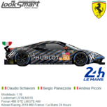Modelauto 1:18 | Looksmart LS18LM019 | Ferrari 488 GTE LMGTE-AM | Kessel Racing 2019 #60 France / Le Mans 24 Hours Modelauto 1:18 | Looksmart LS18LM019 | Ferrari 488 GTE LMGTE-AM | Kessel Racing 2019 #60 France / Le Mans 24 Hours