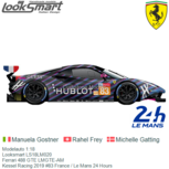Modelauto 1:18 | Looksmart LS18LM020 | Ferrari 488 GTE LMGTE-AM | Kessel Racing 2019 #83 France / Le Mans 24 Hours Modelauto 1:18 | Looksmart LS18LM020 | Ferrari 488 GTE LMGTE-AM | Kessel Racing 2019 #83 France / Le Mans 24 Hours