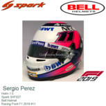 Helm 1:5 | Spark 5HF027 | Bell Helmet | Racing Point F1 2019 #11 Helm 1:5 | Spark 5HF027 | Bell Helmet | Racing Point F1 2019 #11
