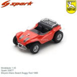 Modelauto 1:43 | Spark S0877 | Meyers Manx Beach Buggy Red 1968 Modelauto 1:43 | Spark S0877 | Meyers Manx Beach Buggy Red 1968