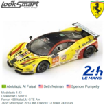 Modelauto 1:43 | Looksmart LSLM10 | Ferrari 458 Italia LM GTE-Am | JMW Motorsport 2014 #66 France / Le Mans 24 Hours Modelauto 1:43 | Looksmart LSLM10 | Ferrari 458 Italia LM GTE-Am | JMW Motorsport 2014 #66 France / Le Mans 24 Hours