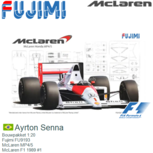 Bouwpakket 1:20 | Fujimi FU9193 | McLaren MP4/5 | McLaren F1 1989 #1 Bouwpakket 1:20 | Fujimi FU9193 | McLaren MP4/5 | McLaren F1 1989 #1