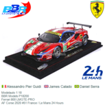 Modelauto 1:18 | BBR Models P18200 | Ferrari 800 LMGTE-PRO | AF Corse 2020 #51 France / Le Mans 24 Hours Modelauto 1:18 | BBR Models P18200 | Ferrari 800 LMGTE-PRO | AF Corse 2020 #51 France / Le Mans 24 Hours