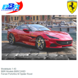 Modelauto 1:43 | BBR Models BBRC243D | Ferrari Portofino M Spider Rood Modelauto 1:43 | BBR Models BBRC243D | Ferrari Portofino M Spider Rood