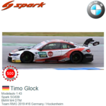 Modelauto 1:43 | Spark SG639 | BMW M4 DTM | Team RMG 2019 #16 Germany / Hockenheim Modelauto 1:43 | Spark SG639 | BMW M4 DTM | Team RMG 2019 #16 Germany / Hockenheim