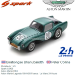 Modelauto 1:43 | Spark S2435 | Aston Martin DB3 | Aston Martin Lagonda 1954 #20 France / Le Mans 24 Hours Modelauto 1:43 | Spark S2435 | Aston Martin DB3 | Aston Martin Lagonda 1954 #20 France / Le Mans 24 Hours