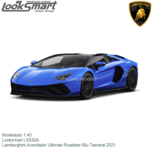 Modelauto 1:43 | Looksmart LS532A | Lamborghini Aventador Ultimae Roadster Blu Tawarat 2021 Modelauto 1:43 | Looksmart LS532A | Lamborghini Aventador Ultimae Roadster Blu Tawarat 2021