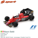 Modelauto 1:43 | Spark S3926 | Spirit 101 | Spirit Hart 1984 #21 Brasil / Jacarepagua / Brazilian Grand Prix Modelauto 1:43 | Spark S3926 | Spirit 101 | Spirit Hart 1984 #21 Brasil / Jacarepagua / Brazilian Grand Prix