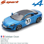 Modelauto 1:43 | Spark S6576 | Alpine A110S | Alpine 2021 #31 Monte Carlo / Monte Carlo Rallye Modelauto 1:43 | Spark S6576 | Alpine A110S | Alpine 2021 #31 Monte Carlo / Monte Carlo Rallye