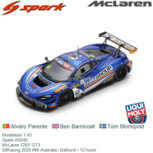 Modelauto 1:43 | Spark AS045 | McLaren 720S GT3 | 59Racing 2020 #60 Australia / Bathurst / 12 hours Modelauto 1:43 | Spark AS045 | McLaren 720S GT3 | 59Racing 2020 #60 Australia / Bathurst / 12 hours