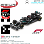 Modelauto 1:18 | Minichamps 110200944 | Mercedes AMG F1 W11 WQ Performance | Mercedes AMG F1 2020 #44 Italy / Aeroporto Istrana Modelauto 1:18 | Minichamps 110200944 | Mercedes AMG F1 W11 WQ Performance | Mercedes AMG F1 2020 #44 Italy / Aeroporto Istrana