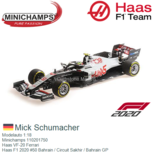 Modelauto 1:18 | Minichamps 110201750 | Haas VF-20 Ferrari | Haas F1 2020 #50 Bahrain / Circuit Sakhir / Bahrain GP Modelauto 1:18 | Minichamps 110201750 | Haas VF-20 Ferrari | Haas F1 2020 #50 Bahrain / Circuit Sakhir / Bahrain GP
