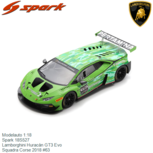 Modelauto 1:18 | Spark 18S527 | Lamborghini Huracán GT3 Evo | Squadra Corse 2018 #63 Modelauto 1:18 | Spark 18S527 | Lamborghini Huracán GT3 Evo | Squadra Corse 2018 #63